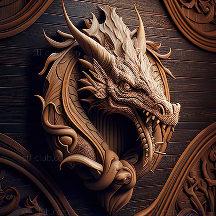 3D model st dragon (STL)